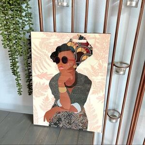 Fashionista Wall Art Featuring Women African Print